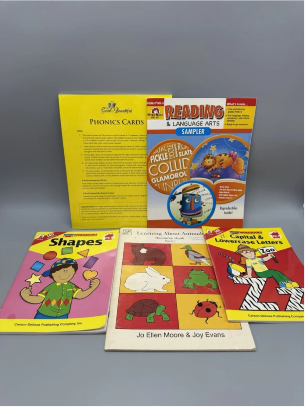 Early Learning Homeschool Bundle Lot Pre-k K 1st Phonics Reading Math Evan-Moor